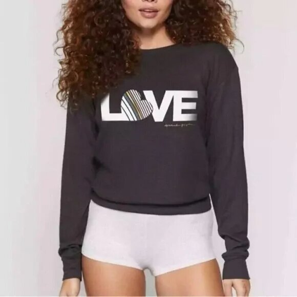 New Spiritual Gangster Love Savasana Graphic Pullover Sweatshirt Size NWT Medium - Picture 3 of 9